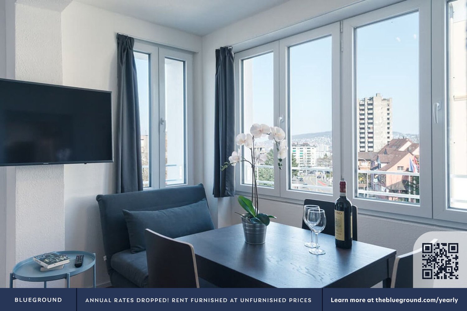 2 rooms furnished flat