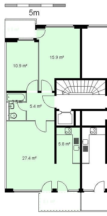 3 ½ rooms apartment