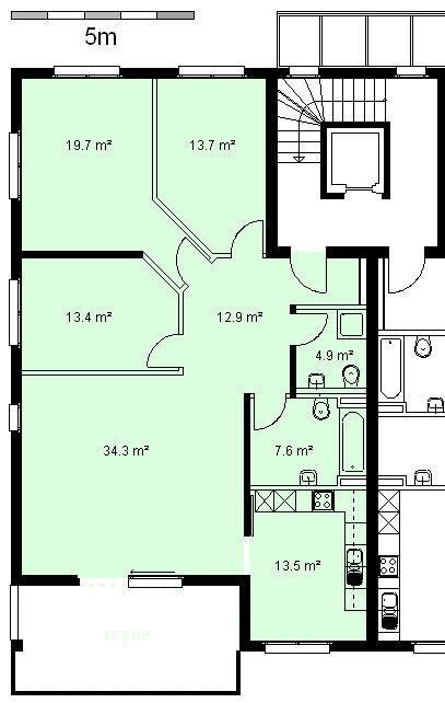 4 ½ rooms apartment