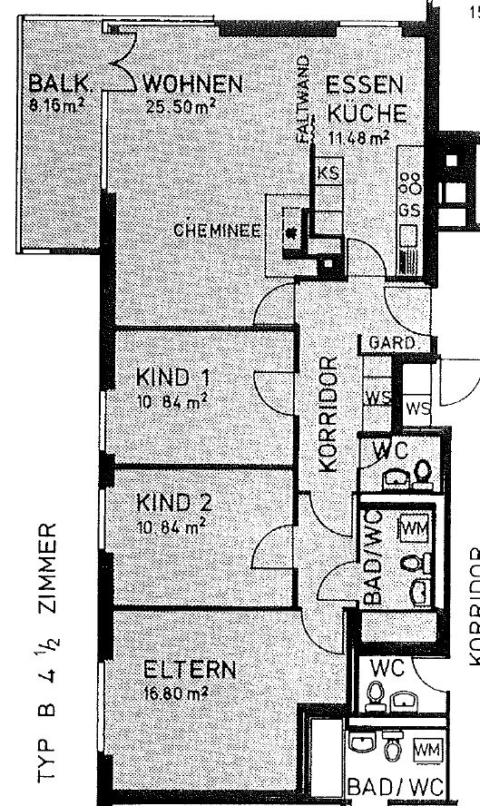 4 ½ rooms apartment