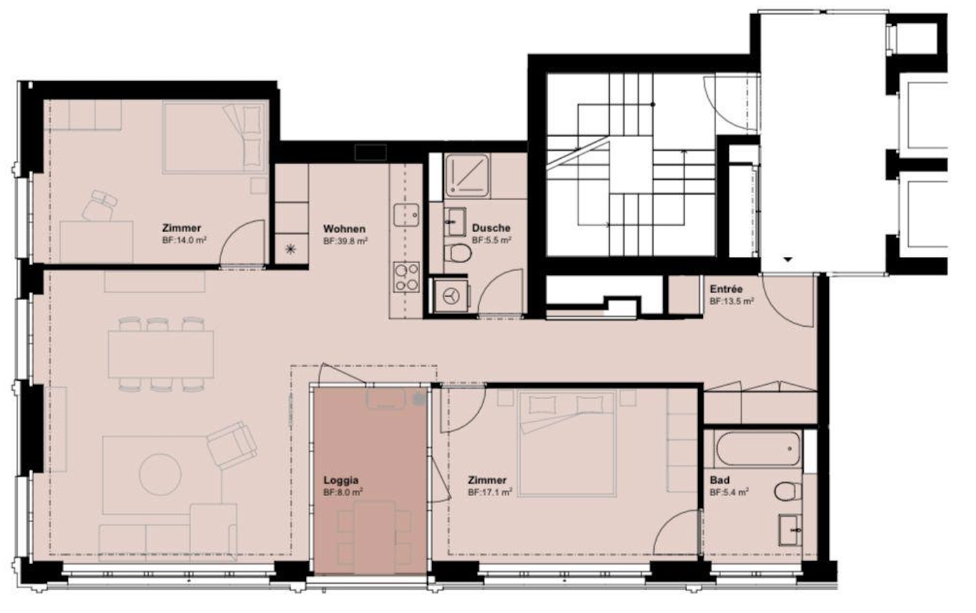 3 ½ rooms apartment, photo 6 of 6