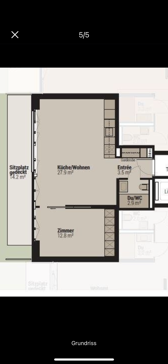 2 ½ rooms apartment, photo 9 of 9