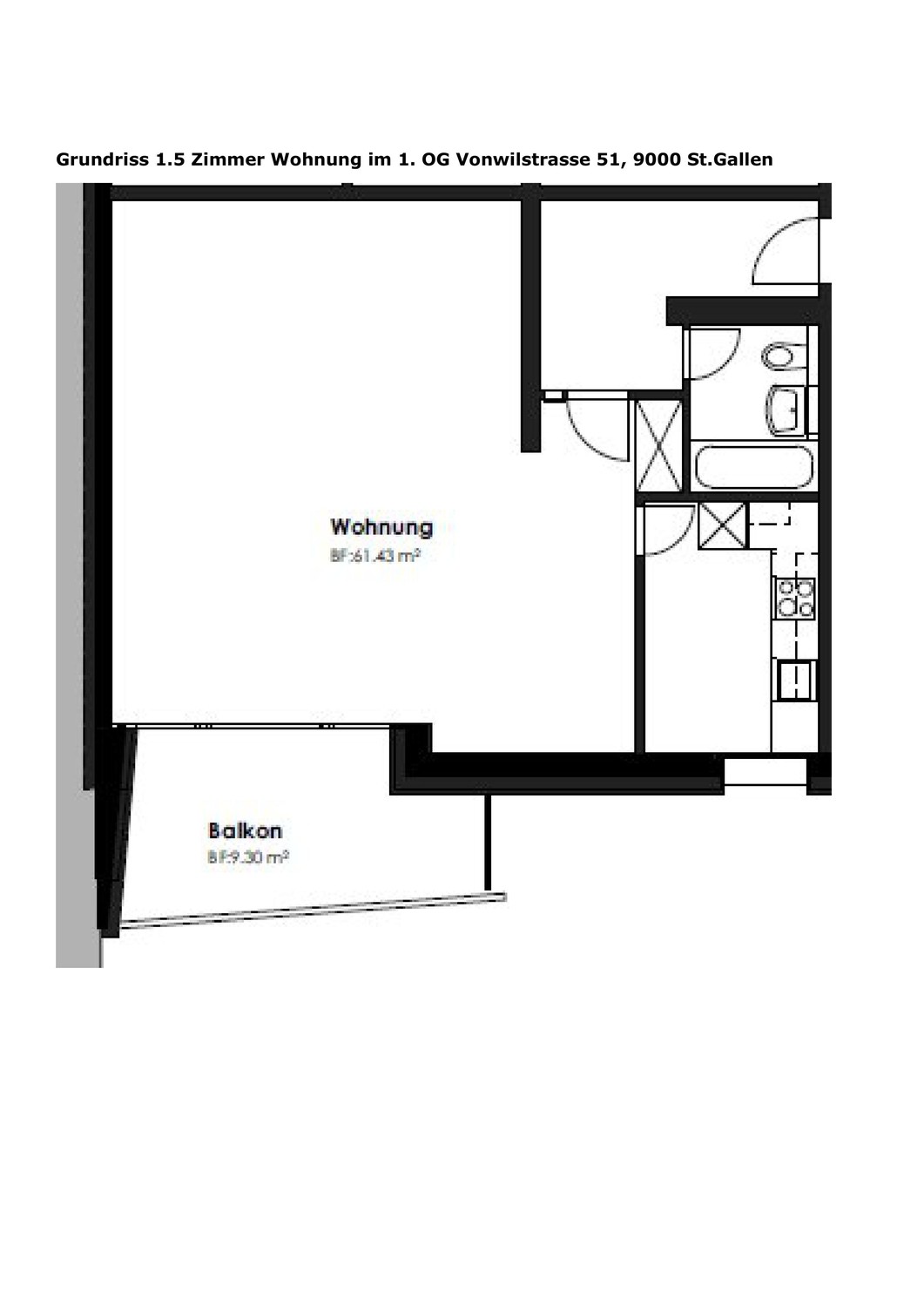 1 ½ rooms apartment, photo 7 of 7