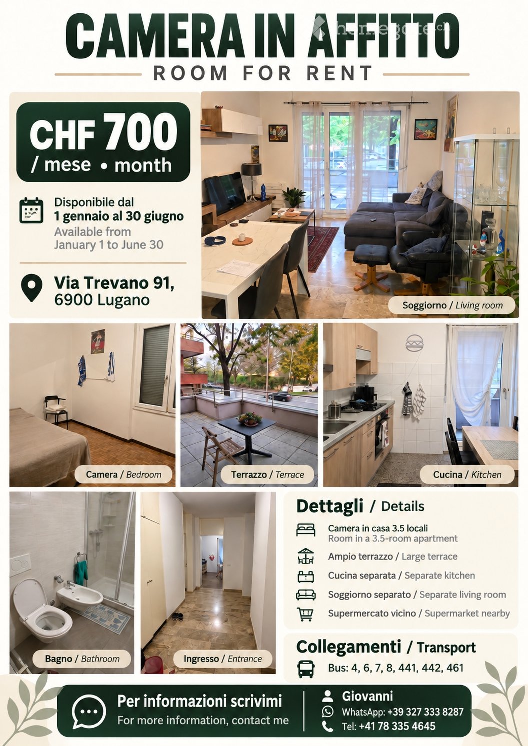 2 ½ rooms apartment