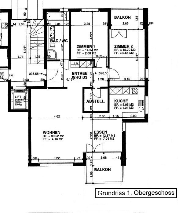 Appartement 3 ½ pièces