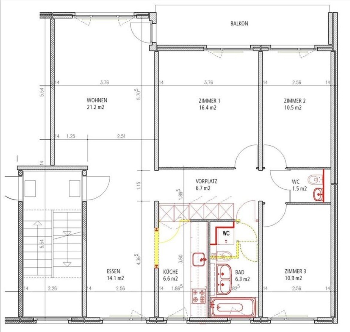 4 ½ rooms apartment