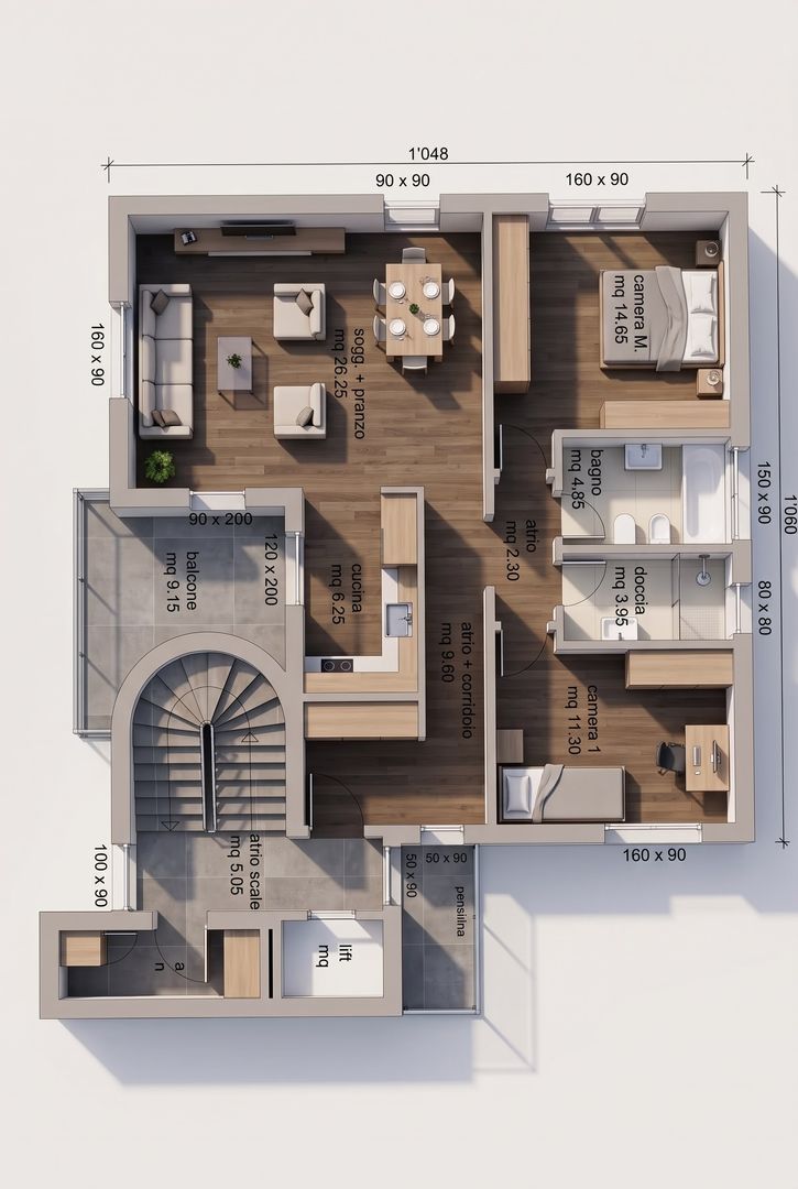 3 ½ rooms apartment