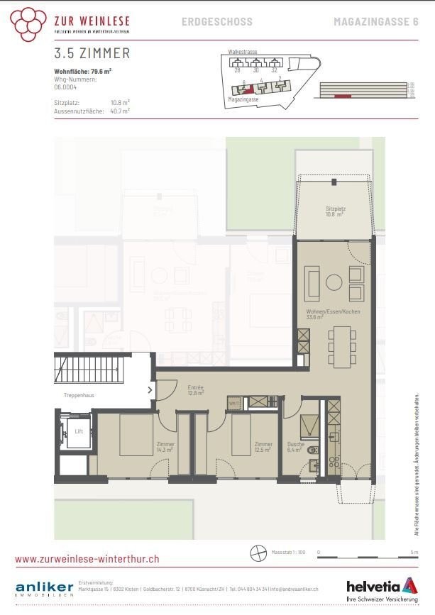 2 ½ rooms apartment