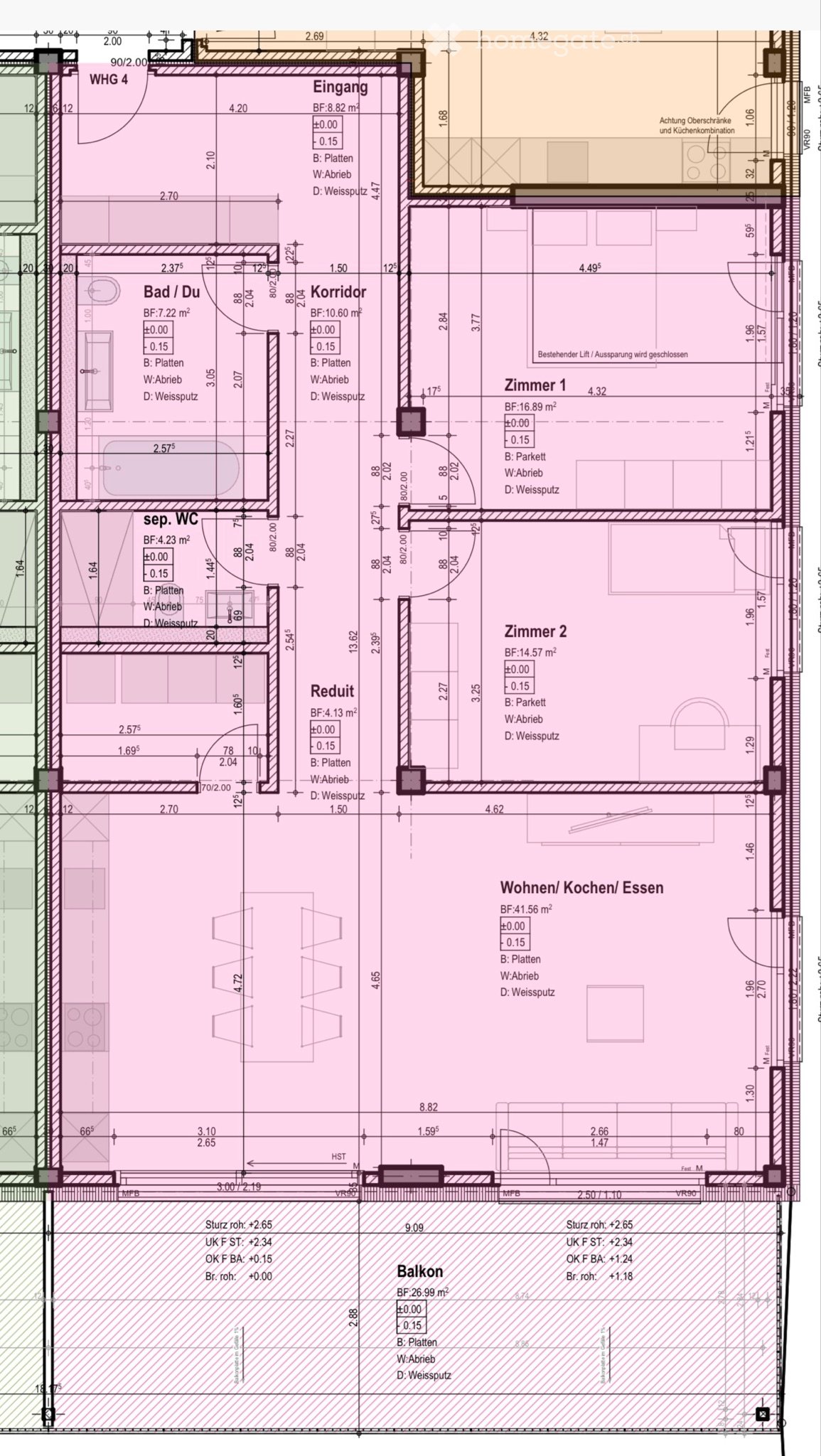 3 rooms apartment