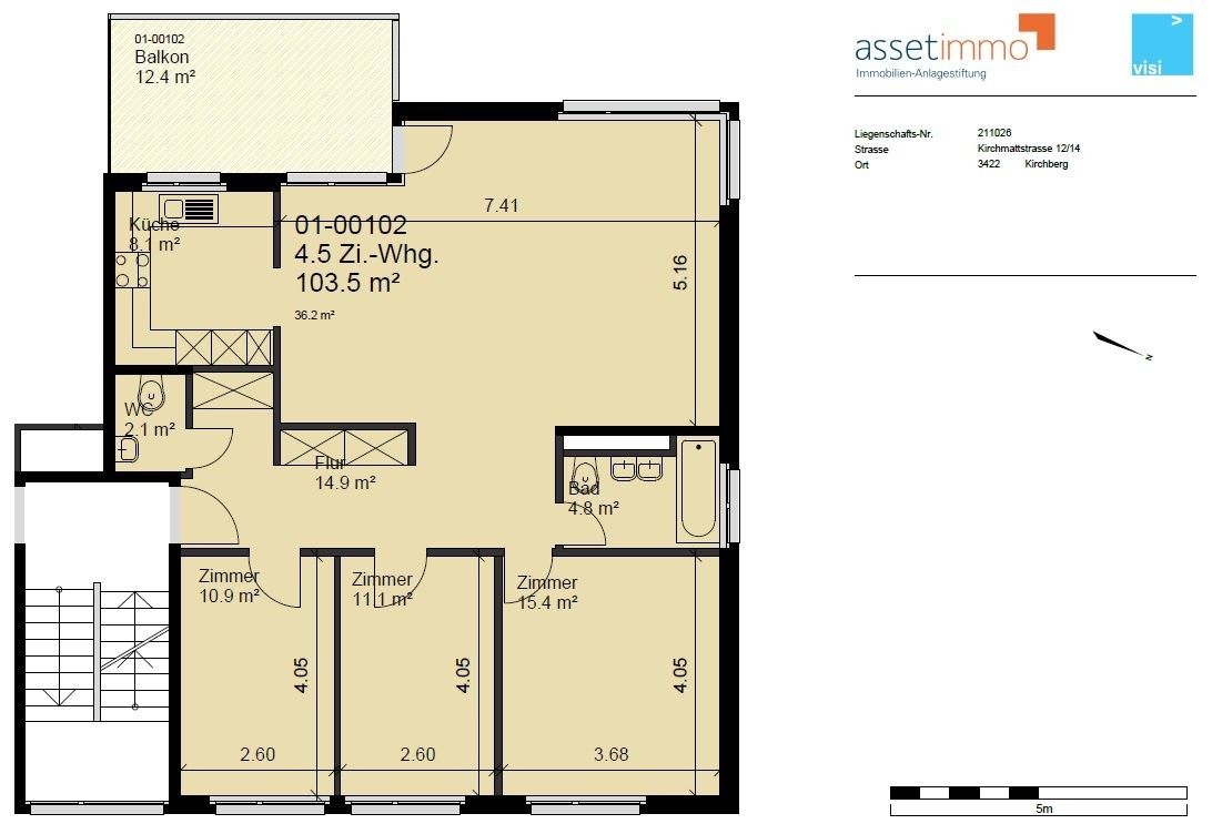 Appartement de 4 ½ pièces