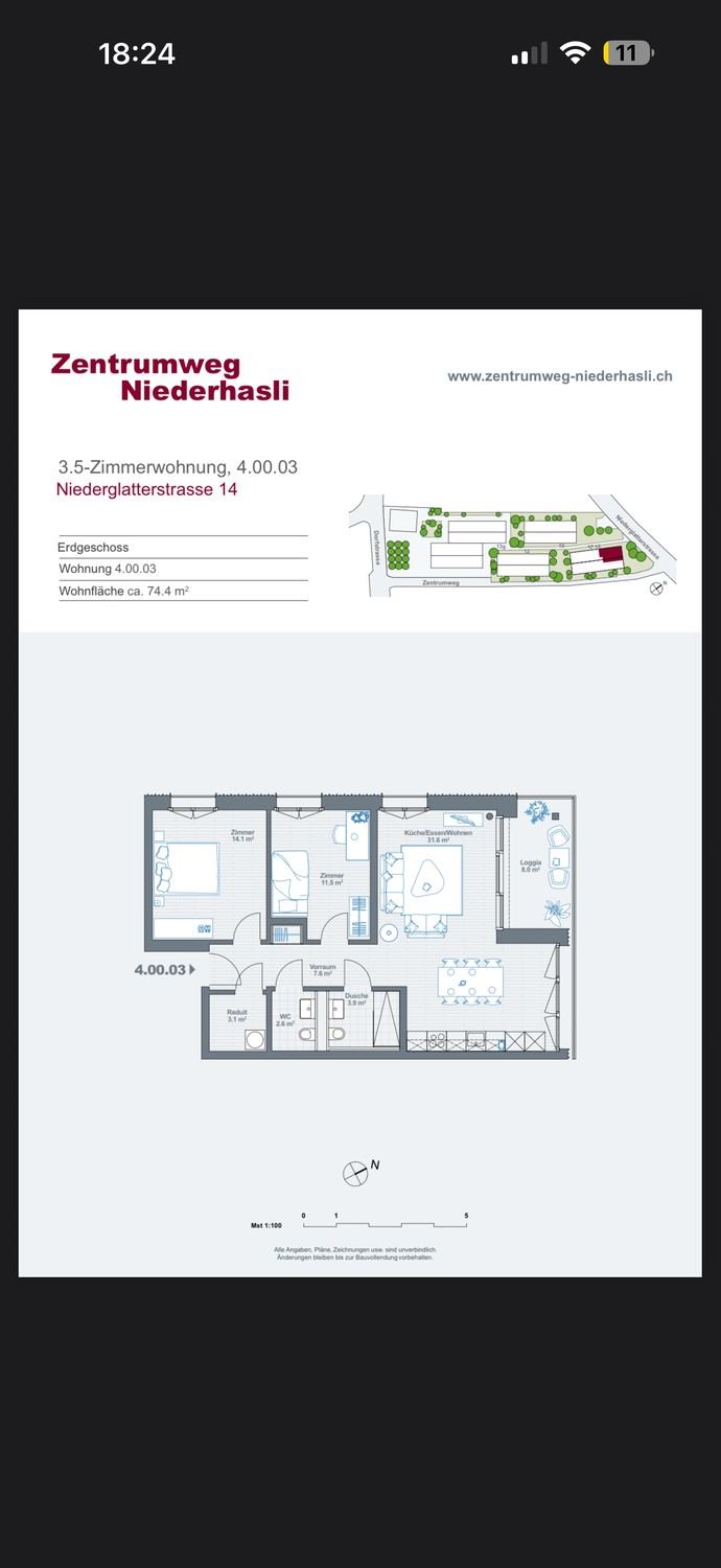 3 ½ rooms apartment, photo 2 of 6