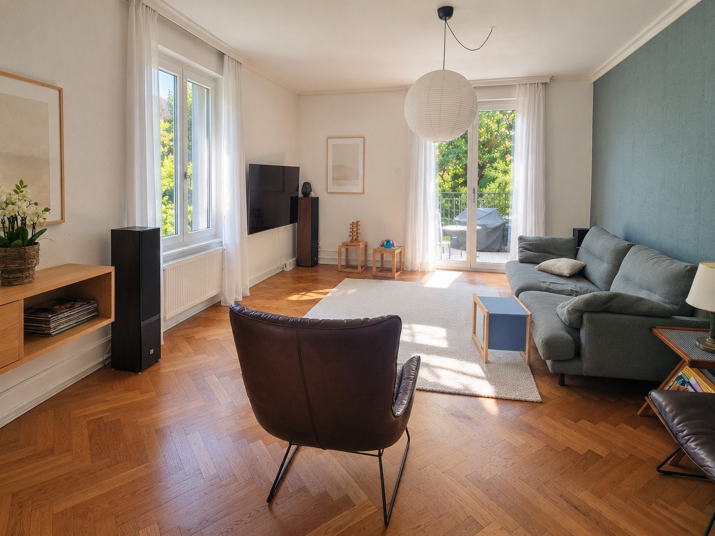 3 rooms furnished flat