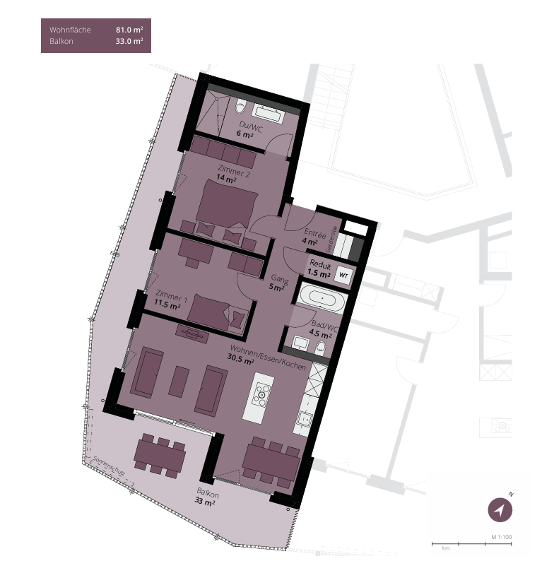 Appartamento di 3 ½ locali, foto 6 di 6