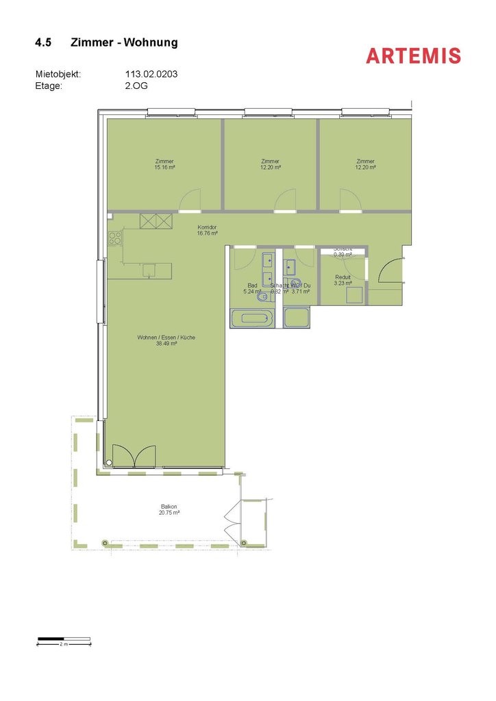 4 ½ rooms apartment