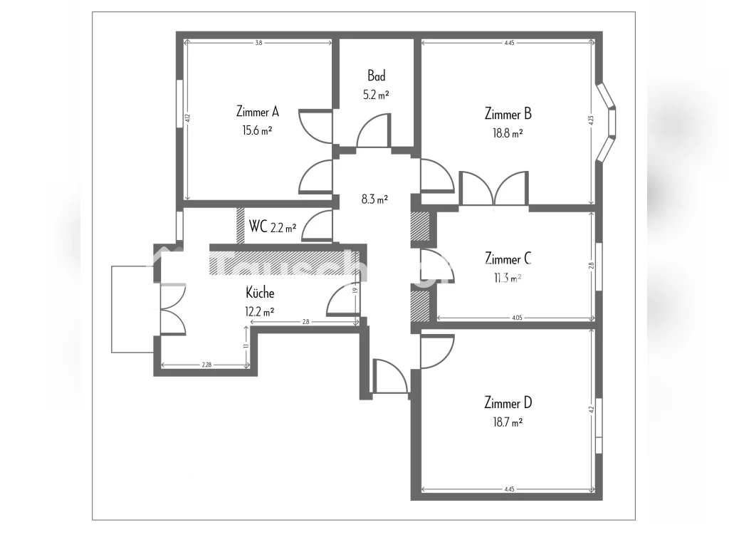 4 rooms apartment, photo 2 of 2