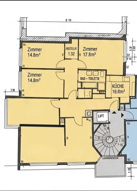 Chambre dans un appartement partagé