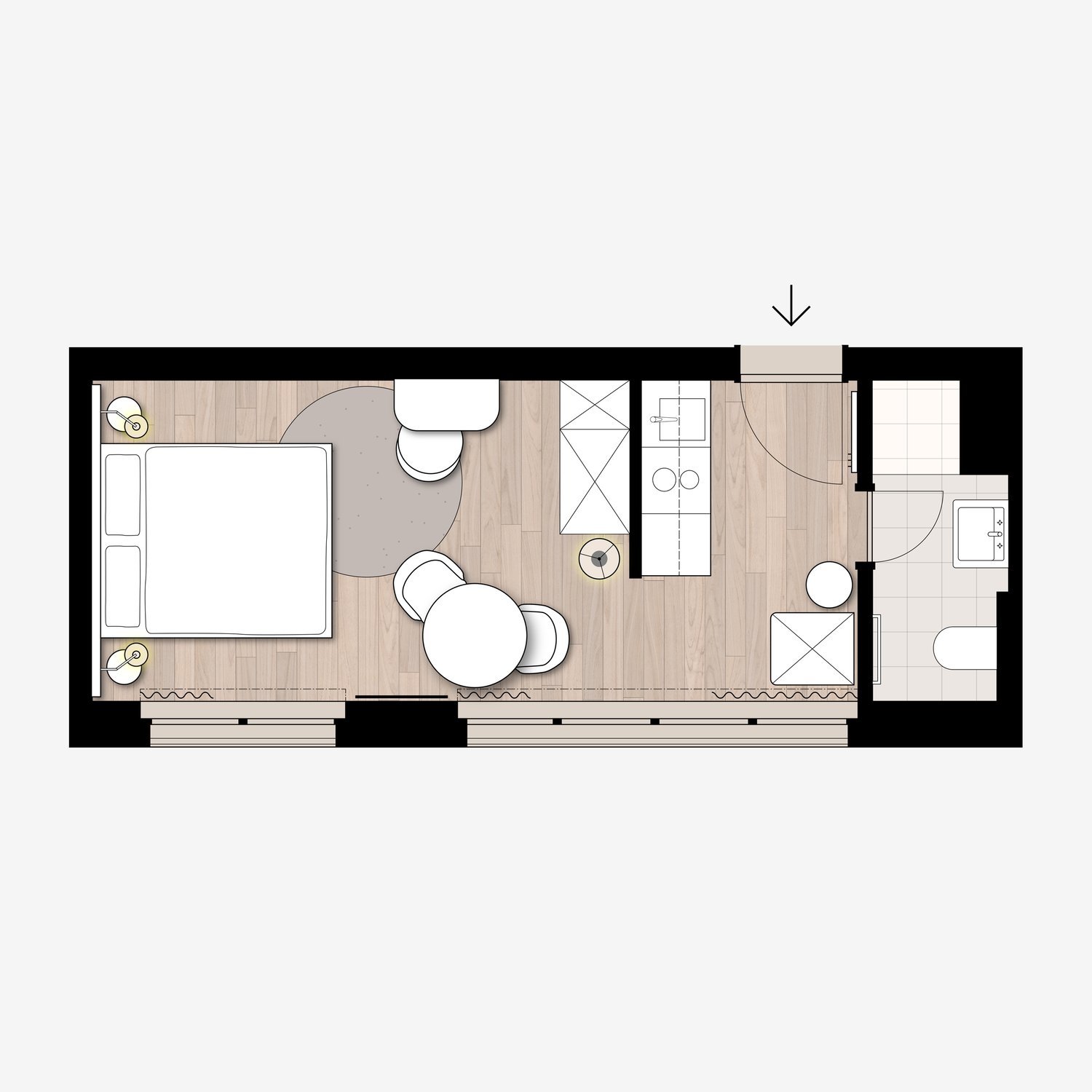 1 room apartment, photo 8 of 10
