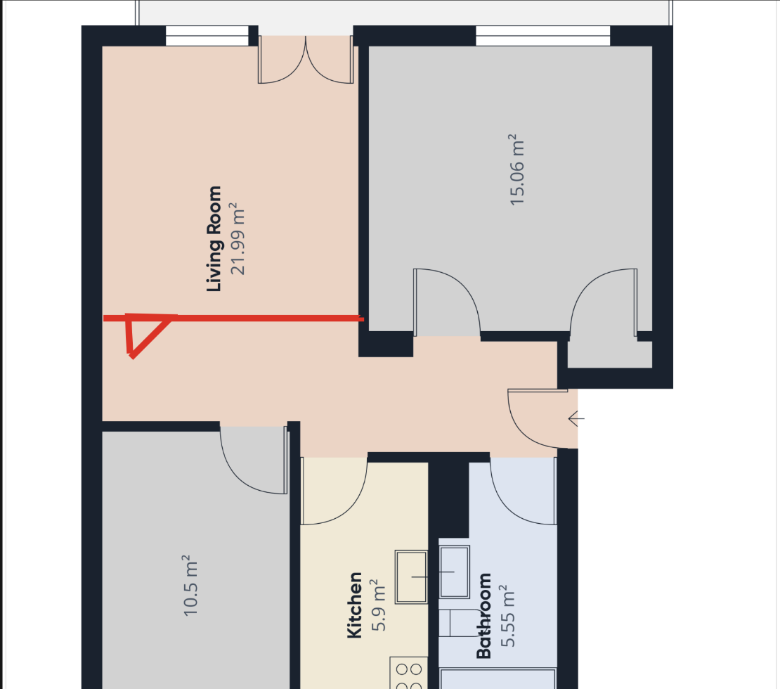 Room in a shared flat, photo 7 of 7