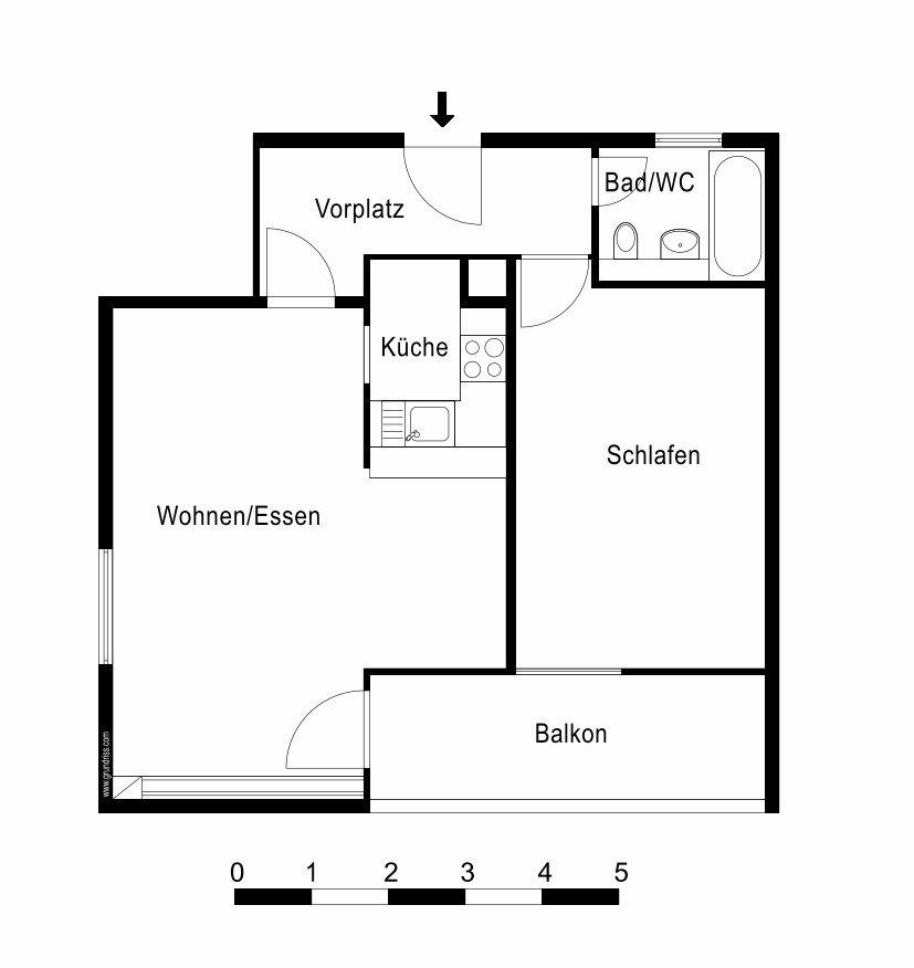 Appartement de 2 ½ pièces