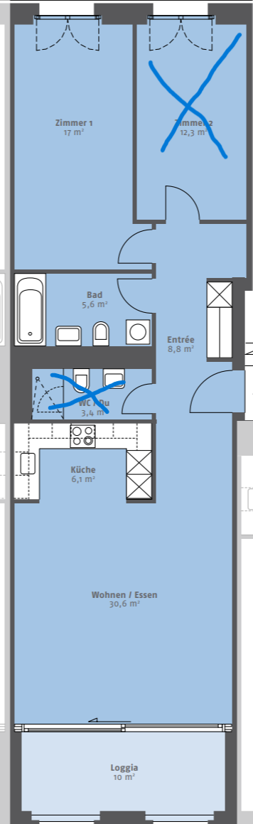 2 ½ rooms apartment, photo 2 of 6