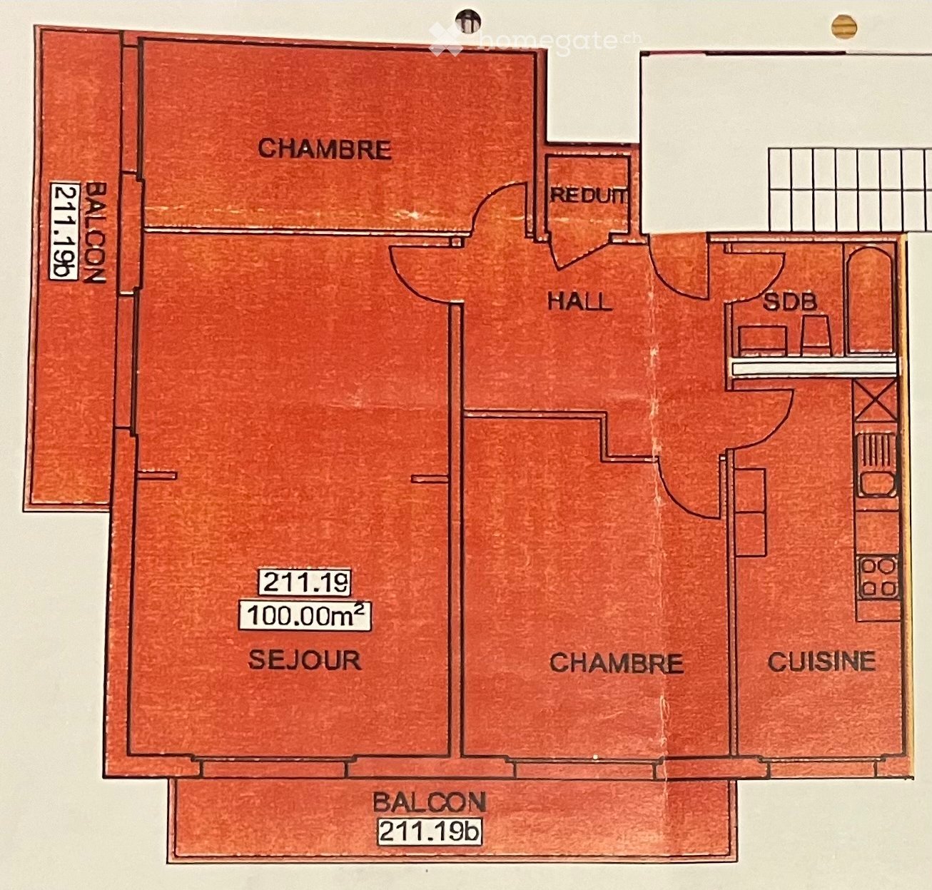 3 rooms apartment