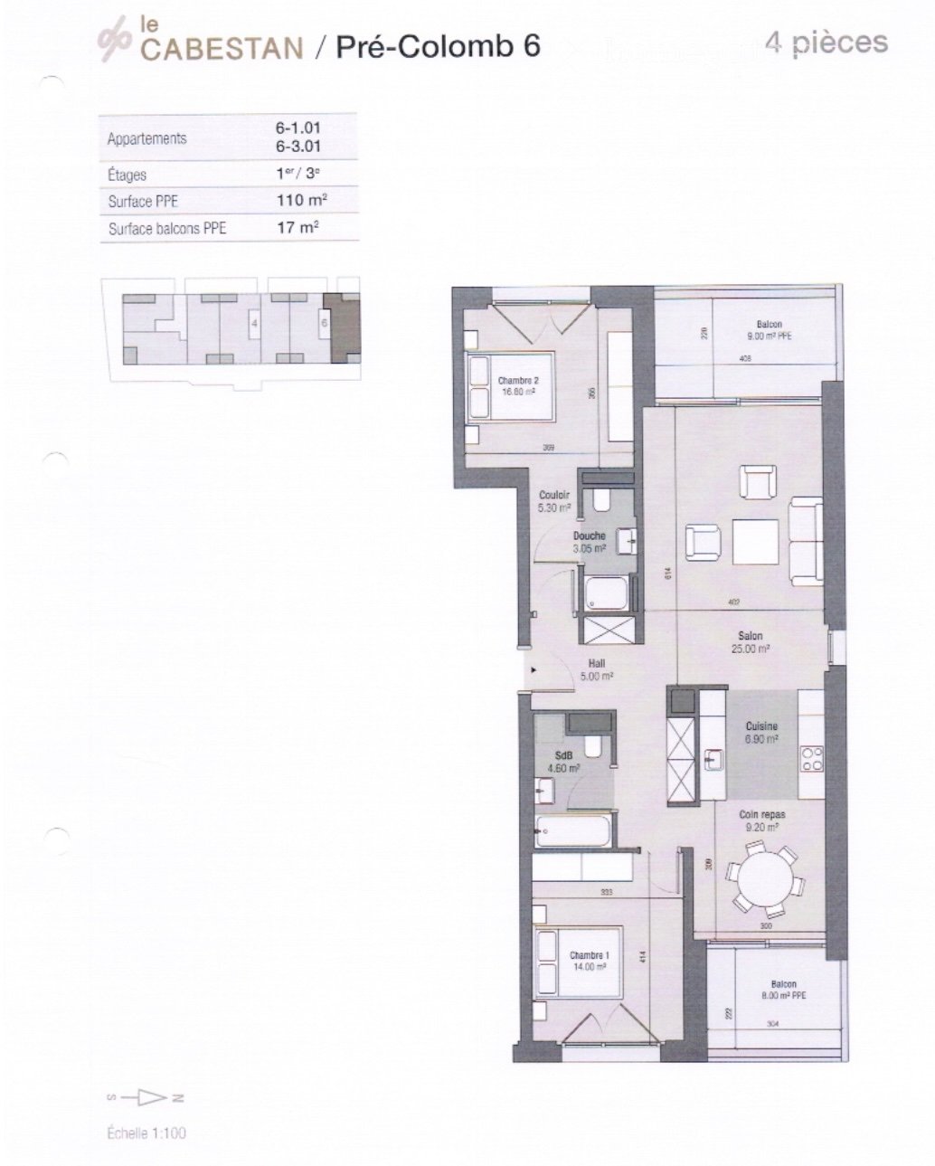 2 rooms apartment
