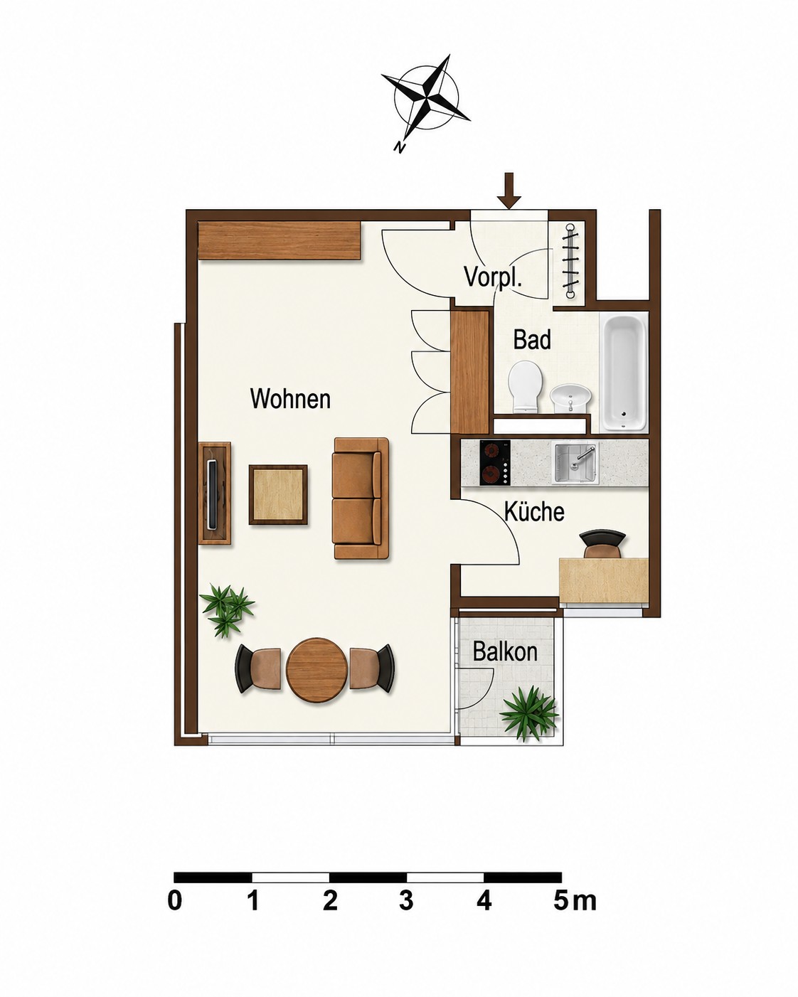 Appartement de 1 ½ pièces