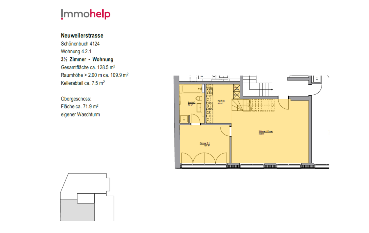 3 ½ rooms duplex, photo 4 of 5