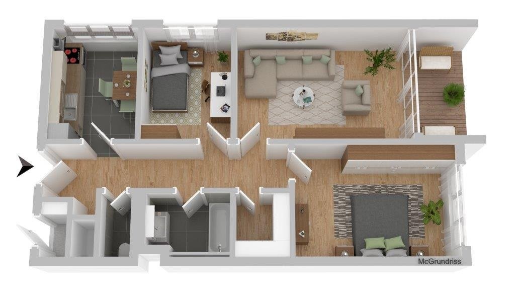 3 rooms apartment, photo 8 of 8