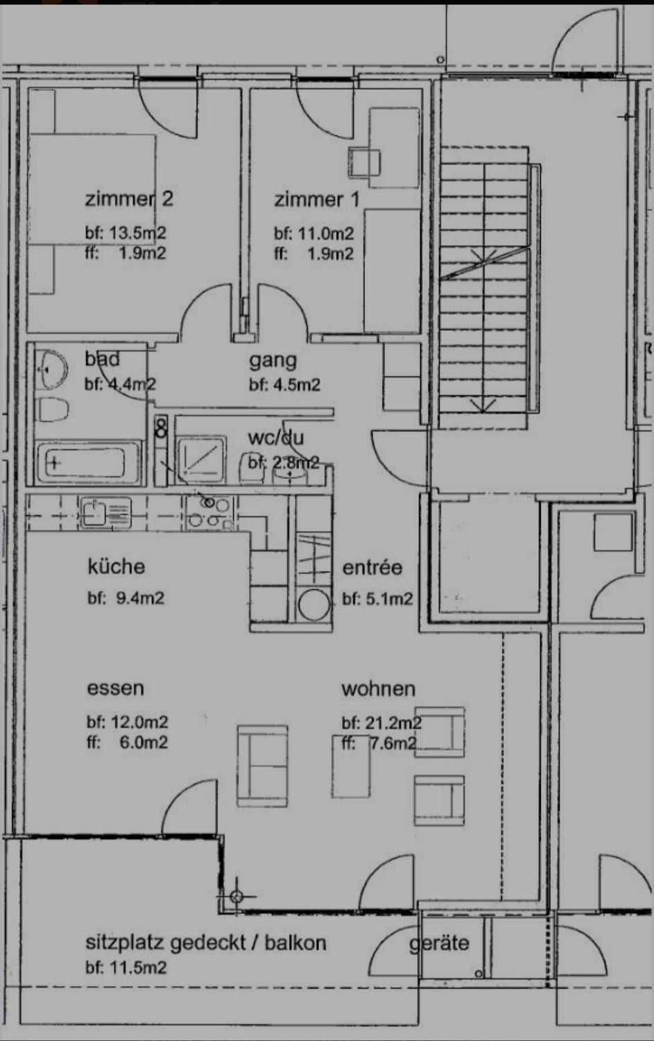 3 ½ rooms apartment, photo 5 of 7