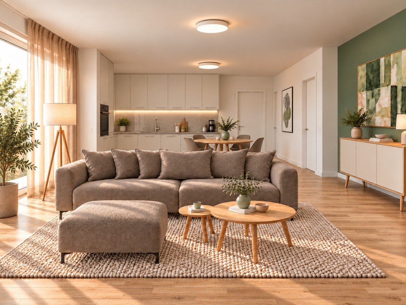2 ½ rooms furnished flat
