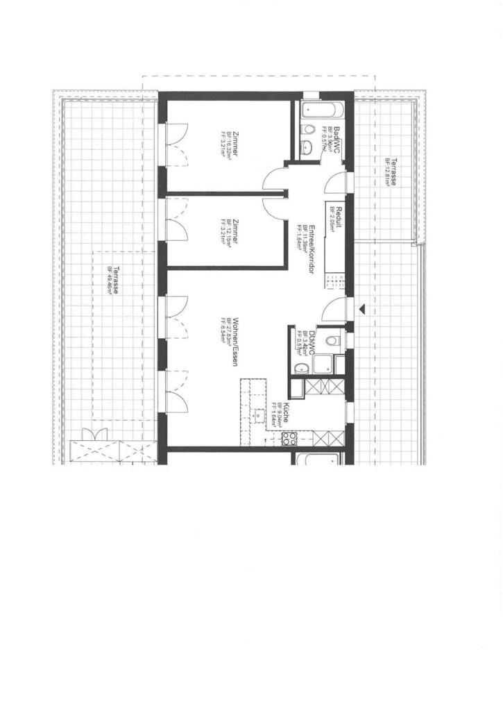 3 ½ rooms attic flat