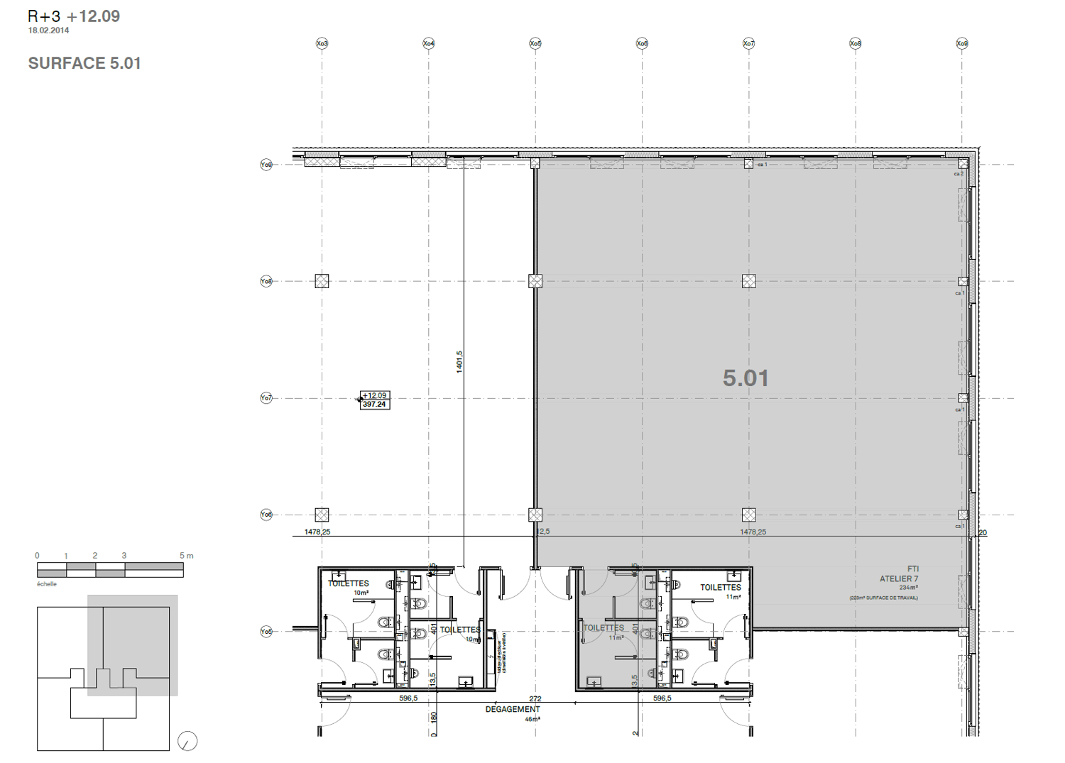 1120m² office