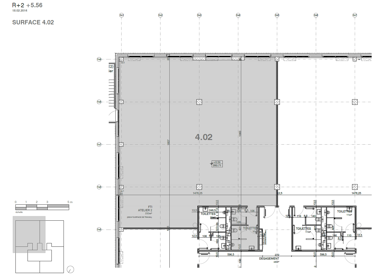 1120m² office