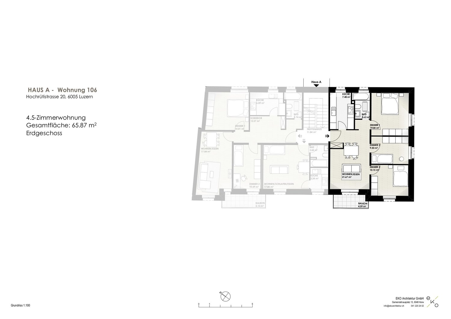 2 ½ rooms apartment