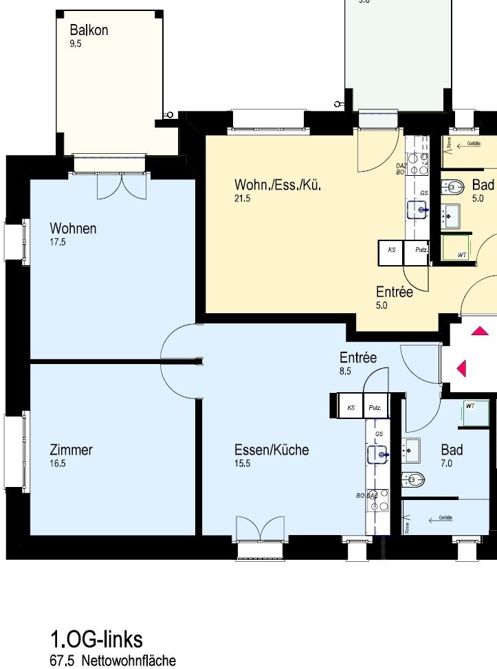 2 ½ rooms apartment
