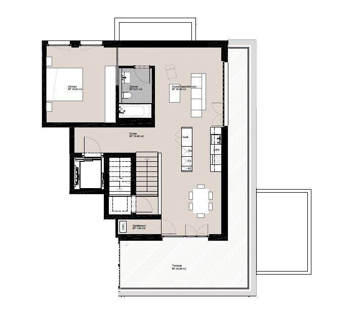 1 ½ rooms apartment