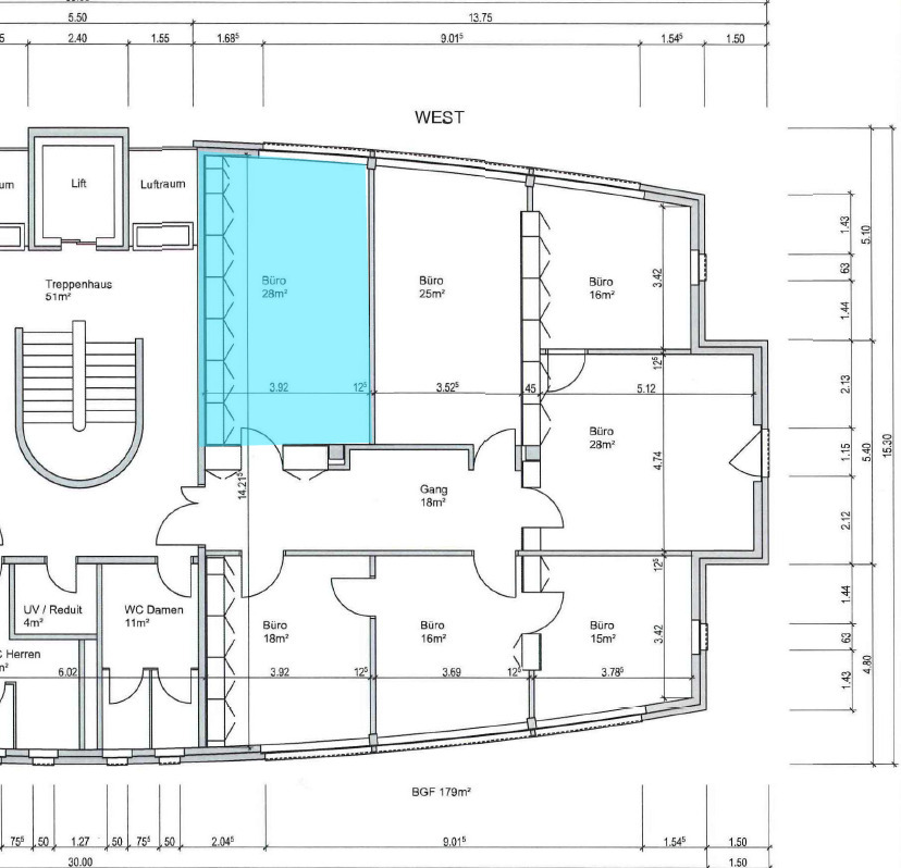34m² office