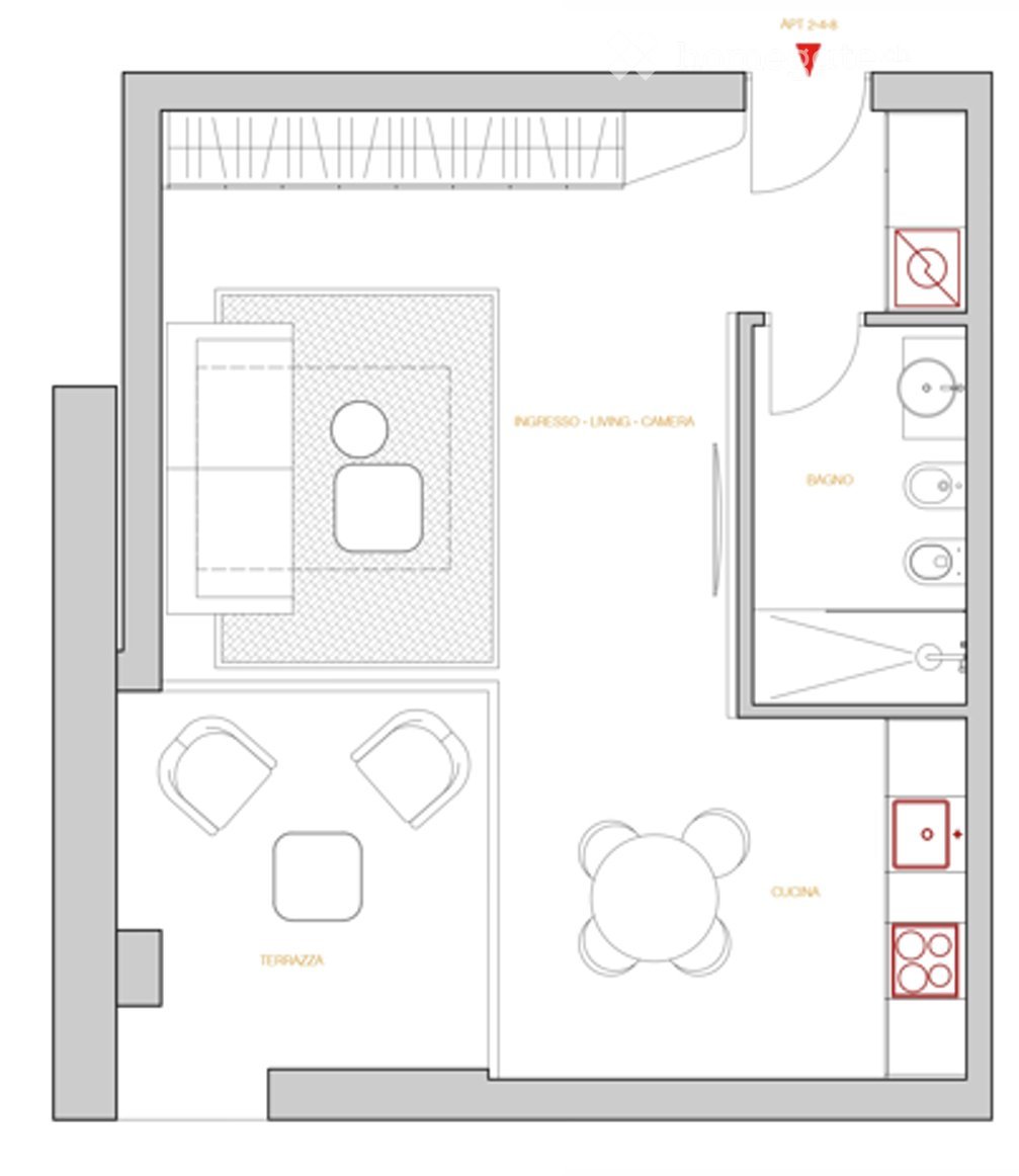 1 ½ rooms apartment, photo 4 of 5