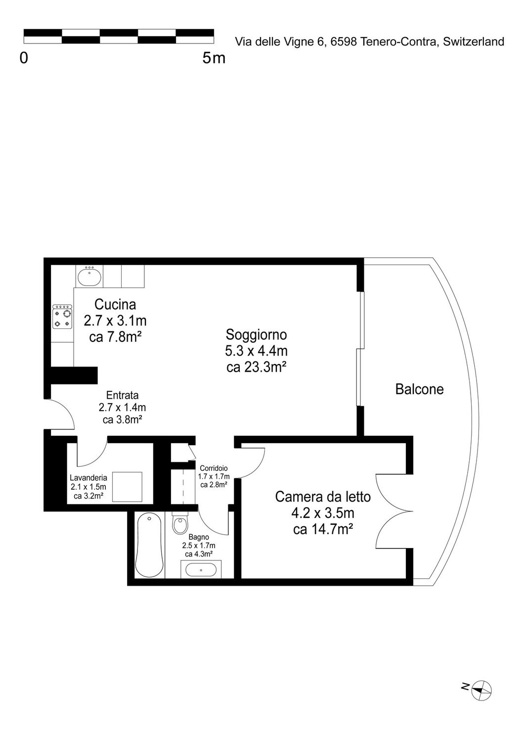 Appartement de 2 ½ pièces