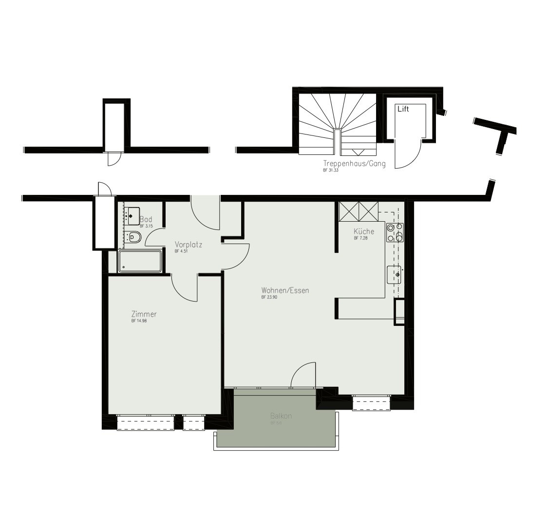 2 ½ rooms apartment, photo 5 of 5