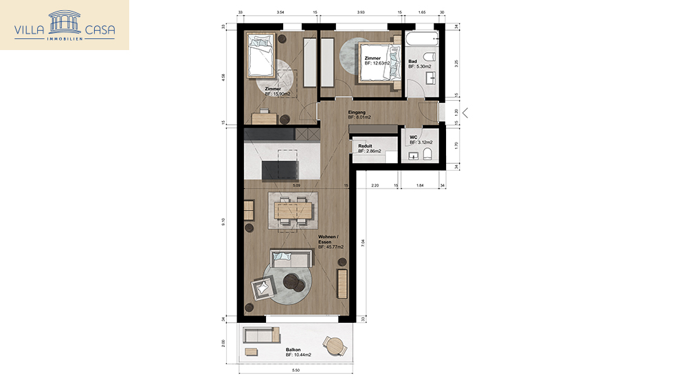 3 ½ rooms apartment, photo 2 of 5