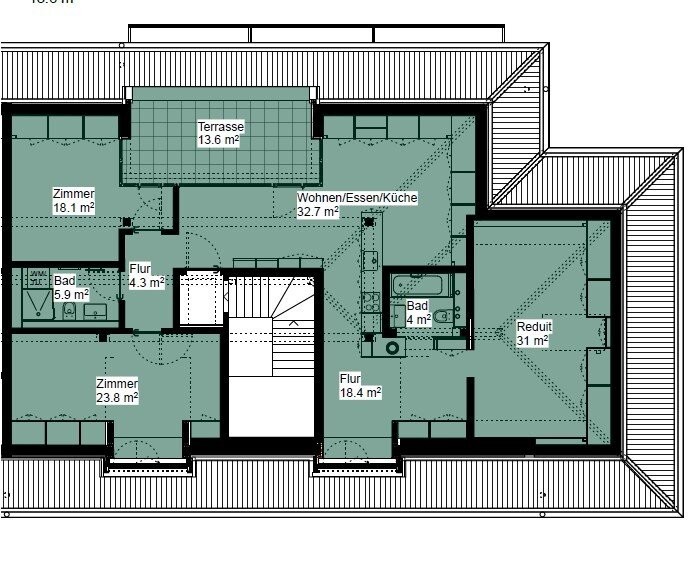 3 rooms duplex, photo 6 of 6