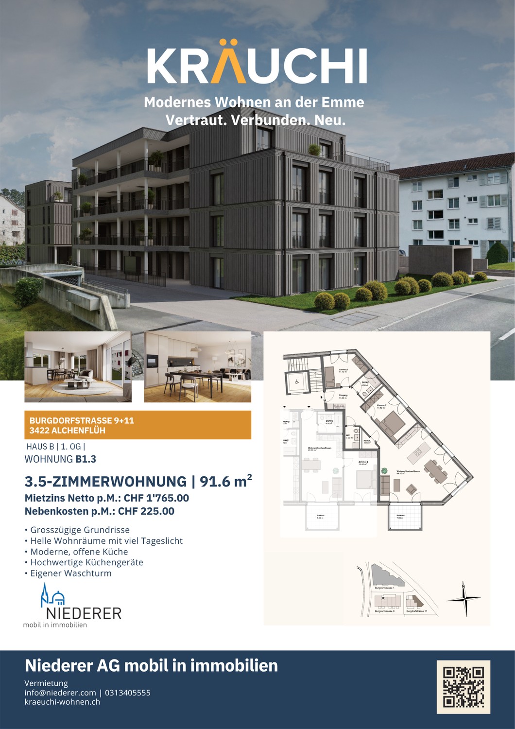 Appartamento di 3 ½ locali