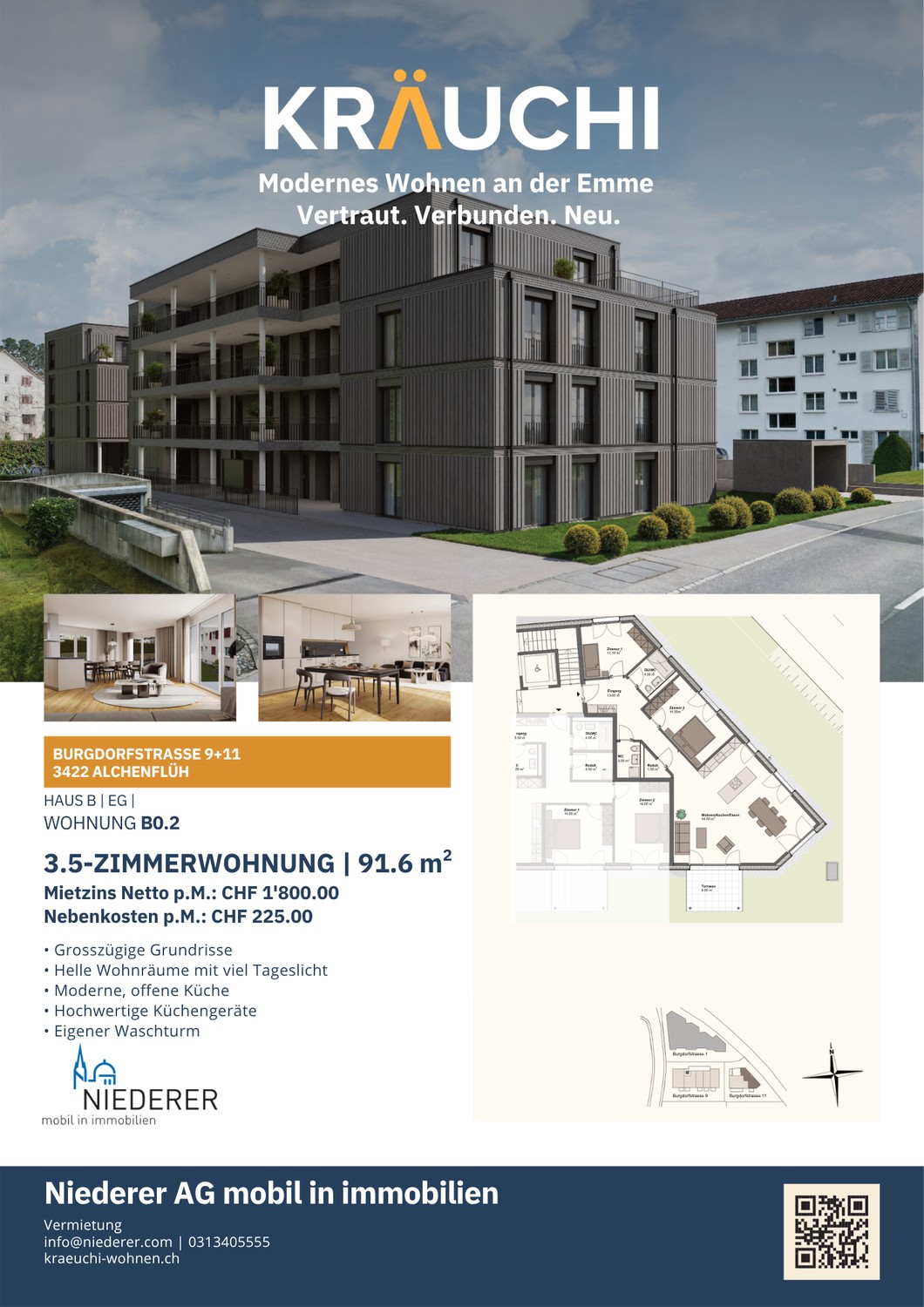 Appartamento di 3 ½ locali