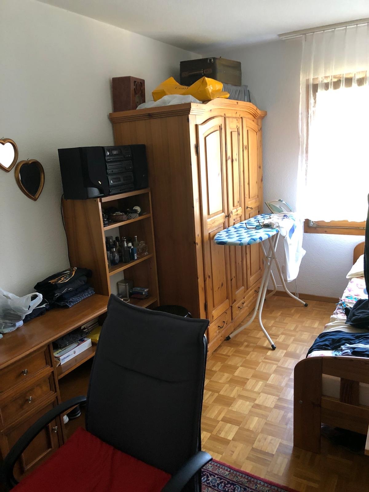 Room in a shared flat

Roommate wanted for beautiful 3.5-room apartment

For a well-maintained and fully furnished 3.5-room apartment, we are looking for a reliable and uncomplicated female or male roommate.

The apartment is completely furnished and equipped and features high-speed internet as well, photo 5 of 9
