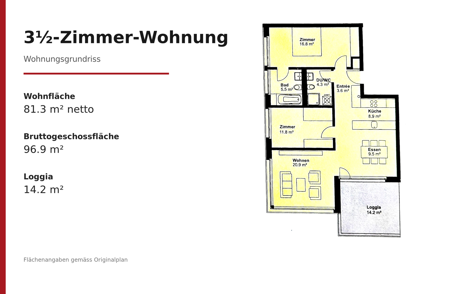 3 ½ rooms apartment, photo 10 of 10