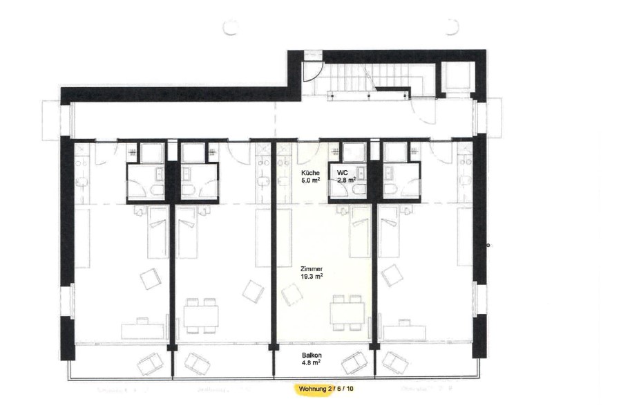 Appartement de 2 pièces