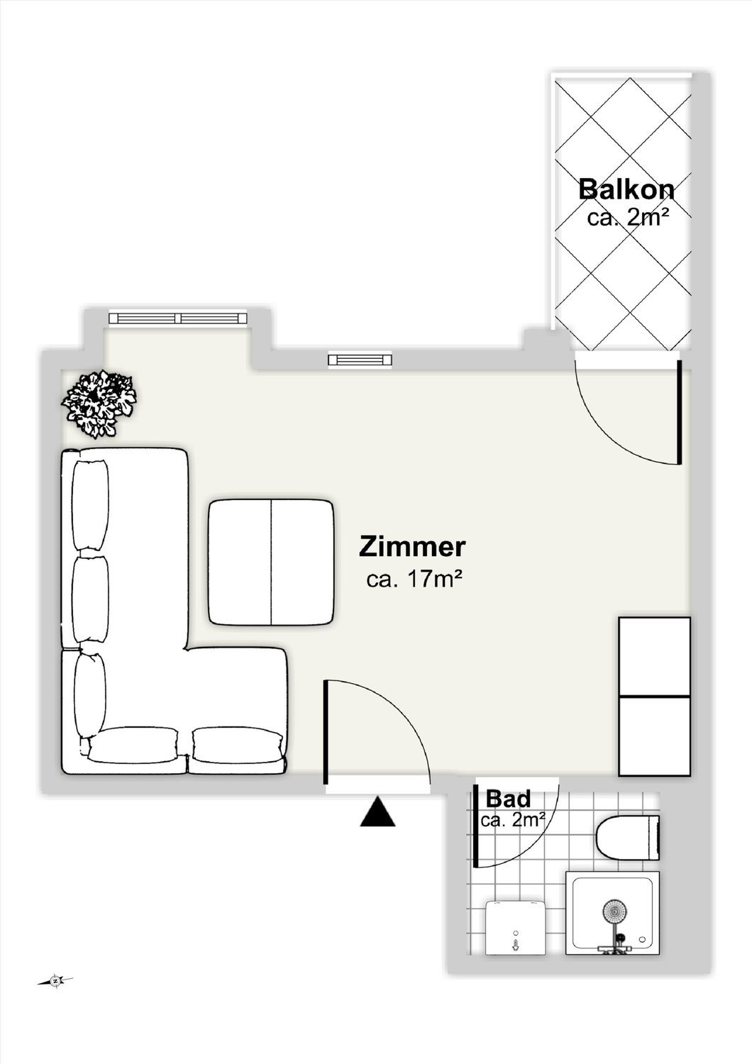 1 room apartment, photo 5 of 5