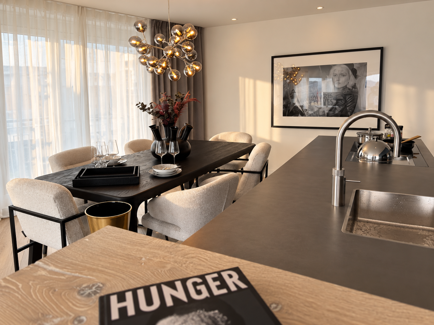 3 rooms furnished flat